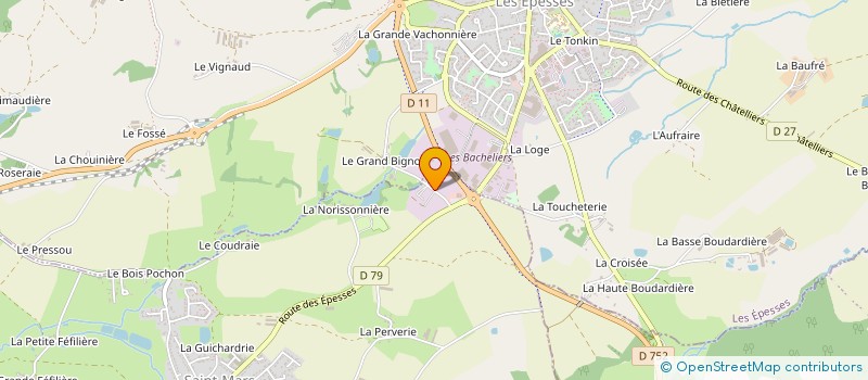 localisation de l'entreprise SCI DU CHENE VERT  SAINT-MARS-LA-REORTHE