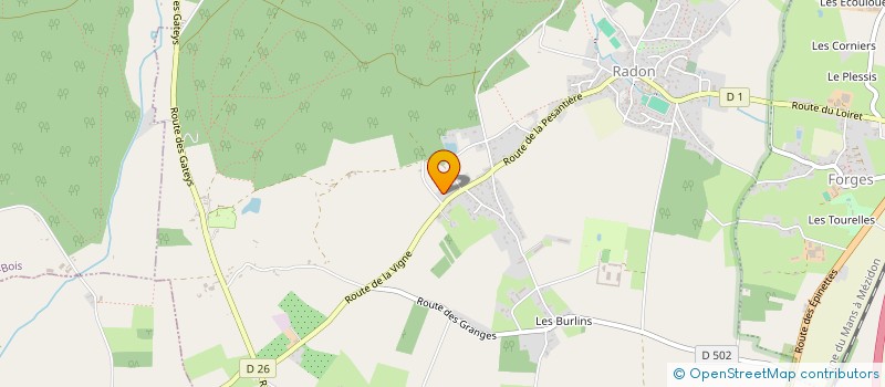 localisation de l'entreprise SCI DU CHENE VERT à ECOUVES