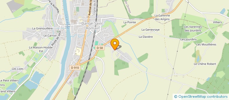 localisation de l'entreprise SCI DU CHENE VERT à DANGE-SAINT-ROMAIN