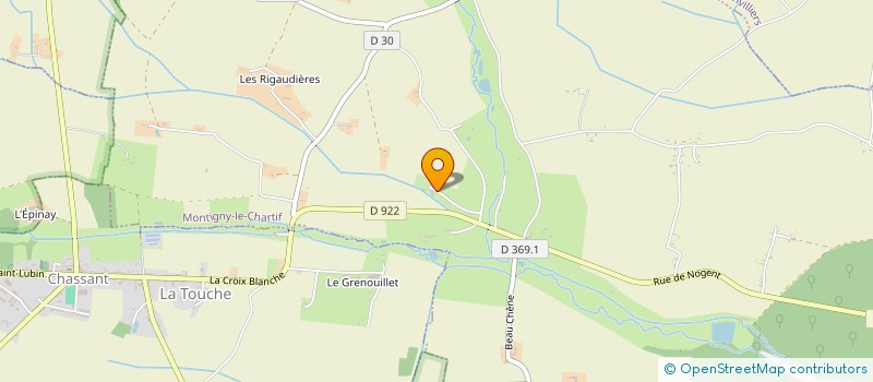 localisation de l'entreprise SCI DU CHENE VERT à MONTIGNY-LE-CHARTIF