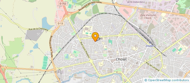 localisation de l'entreprise SCI DU CHENE VERT à CHOLET
