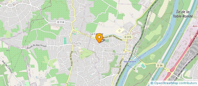 localisation de l'entreprise SCI DU CHENEVEY  VERNAISON