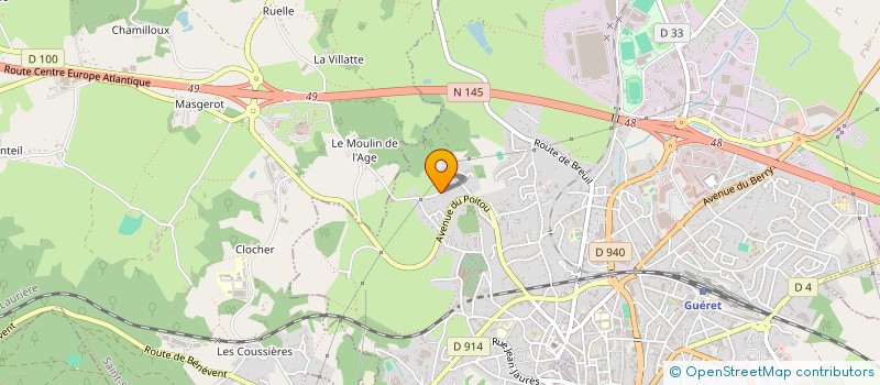 localisation de l'entreprise SCI DU CHER à SAINT-SULPICE-LE-GUERETOIS