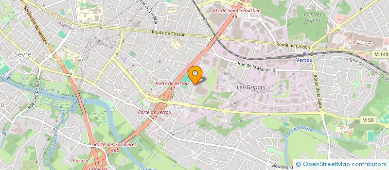 localisation de l'entreprise SCI DU CHESHIRE  VERTOU