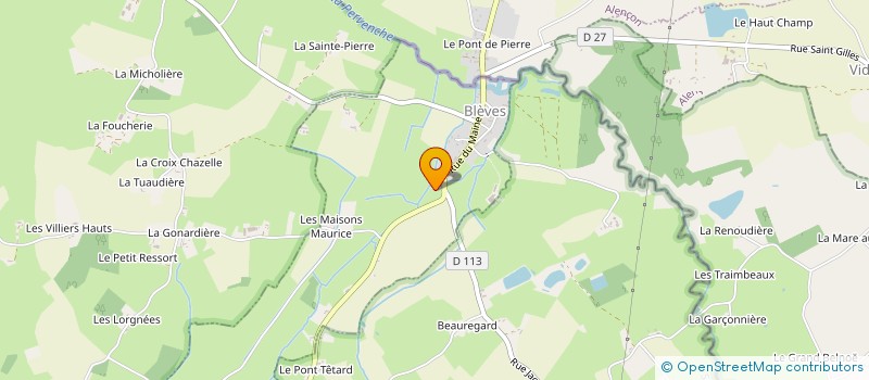 localisation de l'entreprise SCI DU CHESNAY  BLEVES