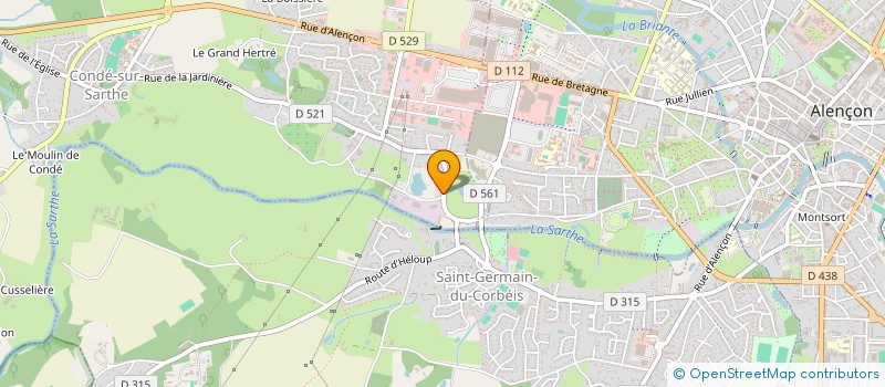 localisation de l'entreprise SCI DU CHEVAIN à CONDE-SUR-SARTHE