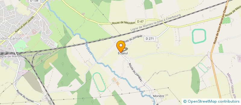 localisation de l'entreprise SCI DU CHEVAL BLANC  MEZIDON VALLEE D'AUGE