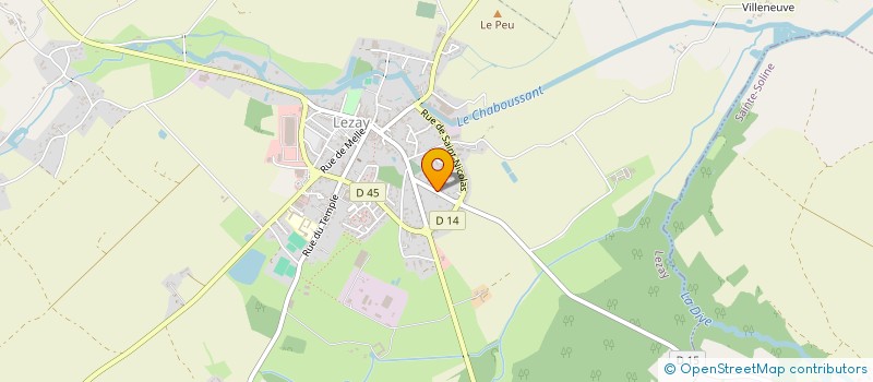 localisation de l'entreprise SCI DU CHEVAL BLANC  LEZAY