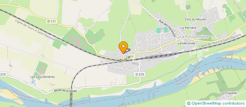 localisation de l'entreprise SCI DU CHEVAL BLANC  LA POSSONNIERE