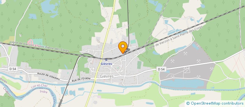 localisation de l'entreprise SCI DU CHEVAL BLANC  GIEVRES