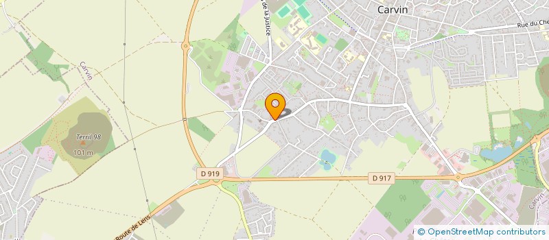 localisation de l'entreprise SCI DU CHEVAL BLANC  CARVIN