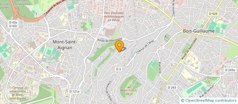 localisation de l'entreprise SCI DU CHEVAL ROUGE  MONT-SAINT-AIGNAN