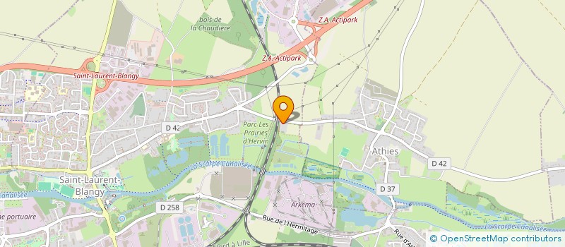 localisation de l'entreprise SCI DU CHEVALIER  SAINT-LAURENT-BLANGY