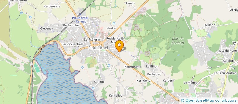 localisation de l'entreprise SCI DU CHEVALIER GAMBETTE  PLOUHARNEL