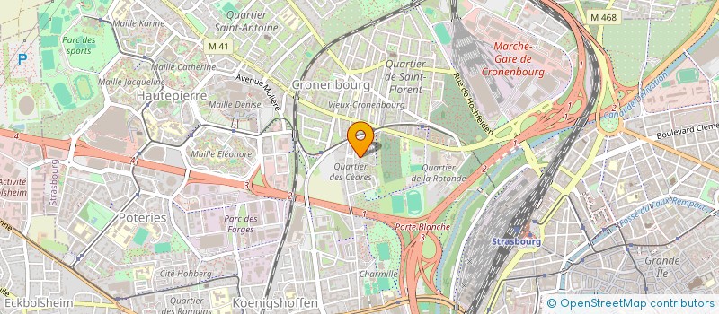 localisation de l'entreprise SCI DU CHEVRON  STRASBOURG