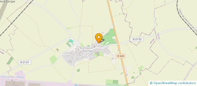 localisation de l'entreprise SCI DU CHIEN JAUNE  EPINOY