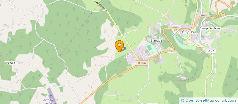 localisation de l'entreprise SCI DU CHIROU  CAYLUS