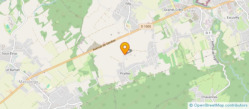 localisation de l'entreprise SCI DU CHOSAL  SCIEZ