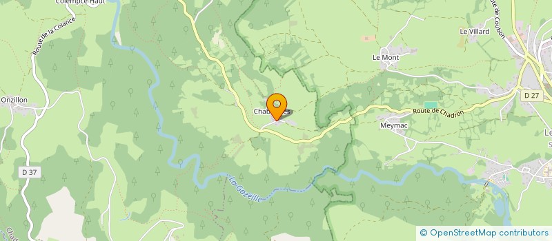 localisation de l'entreprise SCI DU CHU  CHADRON