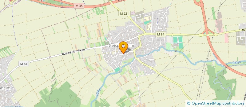 localisation de l'entreprise SCI DU CIEL  GEISPOLSHEIM