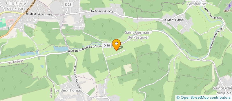 localisation de l'entreprise SCI DU CILOUVET  SAINT-GERMAIN-DE-PASQUIER