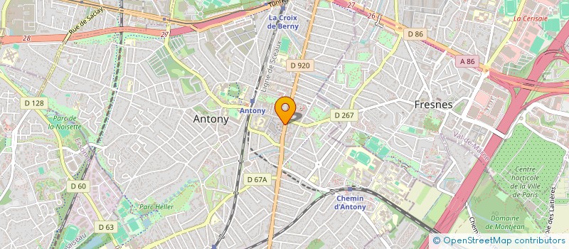 localisation de l'entreprise SCI DU CINEMA à ANTONY