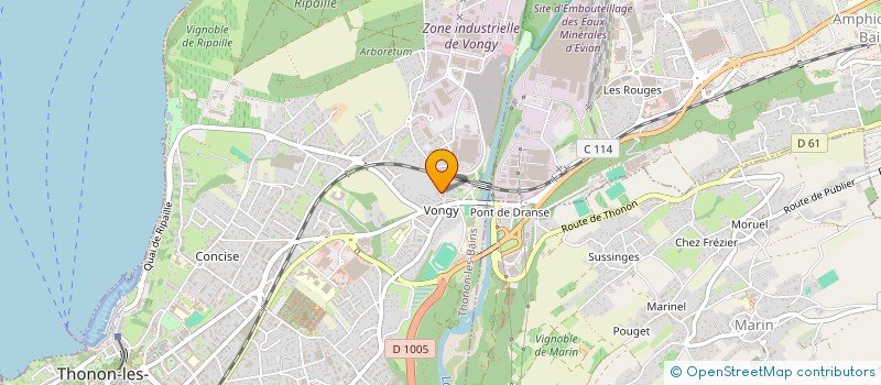 localisation de l'entreprise SCI DU CINQ à THONON-LES-BAINS
