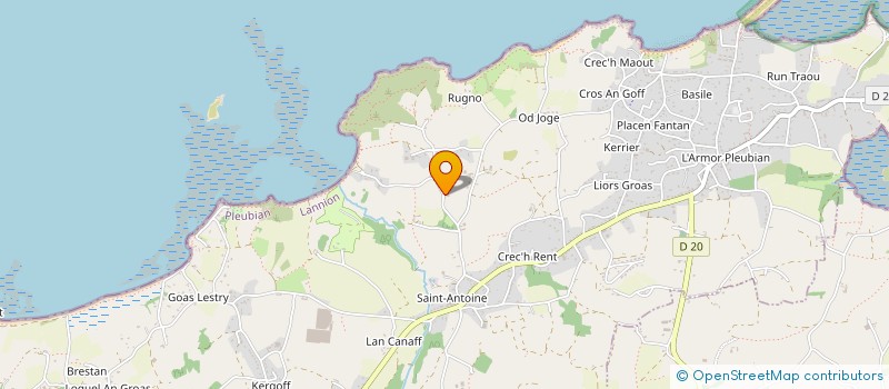 localisation de l'entreprise SCI DU CINQ  PLEUBIAN