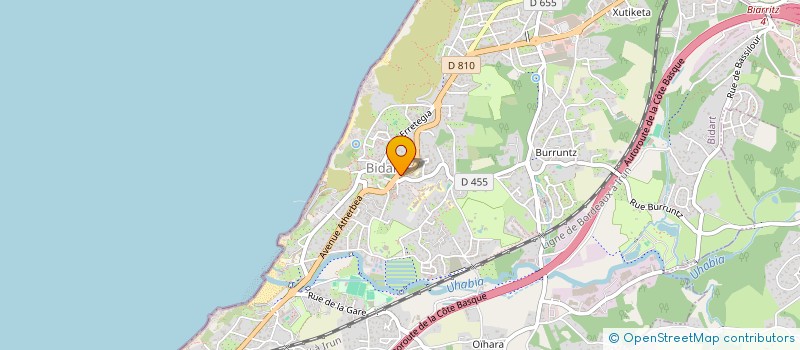 localisation de l'entreprise SCI DU CIRON à BIDART