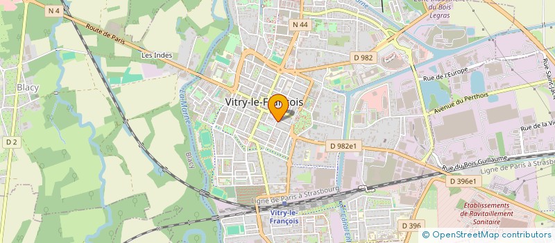 localisation de l'entreprise SCI DU CIRQUE à VITRY-LE-FRANCOIS