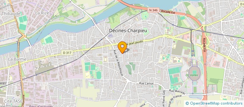 localisation de l'entreprise SCI DU CITRONNIER  DECINES-CHARPIEU