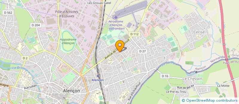 localisation de l'entreprise SCI DU CLAIR MATIN à ALENCON