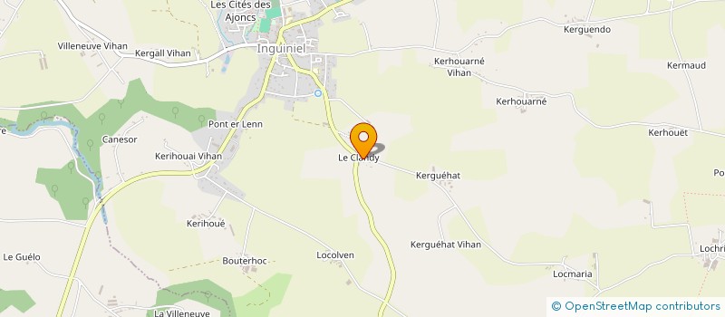 localisation de l'entreprise SCI DU CLANDY  INGUINIEL