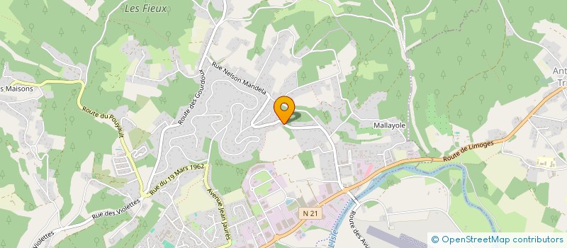 localisation de l'entreprise SCI DU CLAUD FARDEIX  TRELISSAC