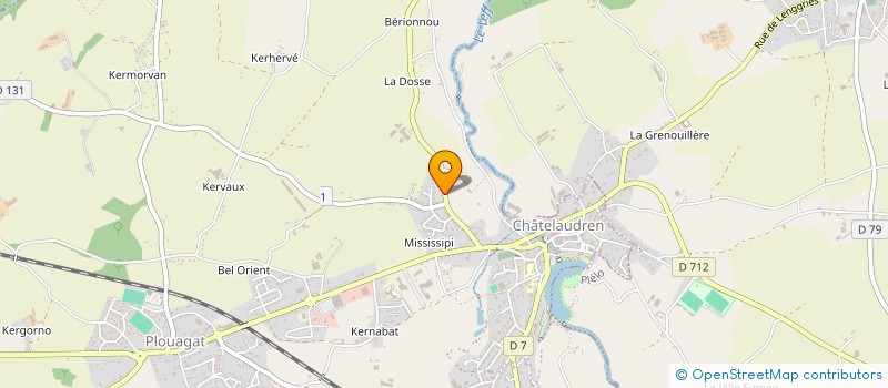 localisation de l'entreprise SCI DU CLAUDREN  CHATELAUDREN-PLOUAGAT