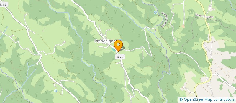 localisation de l'entreprise SCI DU CLAUX  PRENDEIGNES