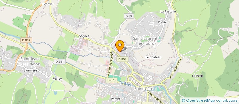 localisation de l'entreprise SCI DU CLAUX  PUJOLS