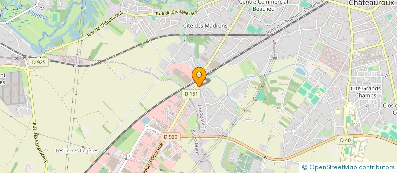 localisation de l'entreprise SCI DU CLAUX à CHATEAUROUX