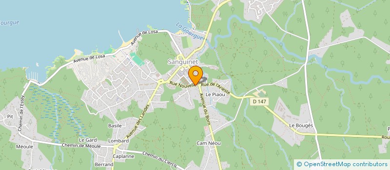 localisation de l'entreprise SCI DU CLERCQ  SANGUINET