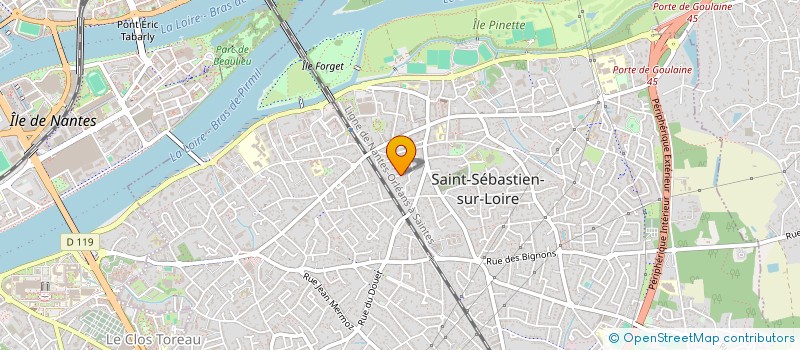 localisation de l'entreprise SCI DU CLOCHER  SAINT-SEBASTIEN-SUR-LOIRE