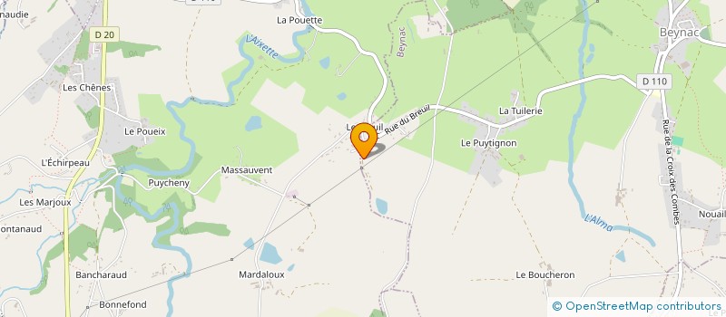 localisation de l'entreprise SCI DU CLOCHER à BEYNAC