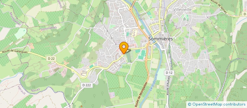 localisation de l'entreprise SCI DU CLOCHER  SOMMIERES