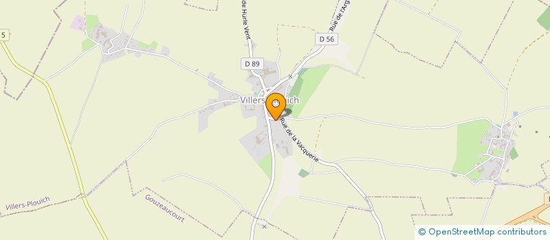 localisation de l'entreprise SCI DU CLOCHER  VILLERS-PLOUICH