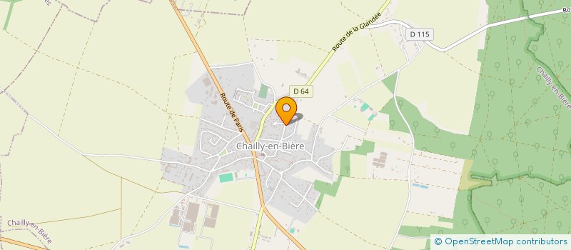 localisation de l'entreprise SCI DU CLOCHER  CHAILLY-EN-BIERE