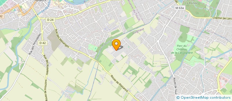 localisation de l'entreprise SCI DU CLOCHER DE PIBRAC  LONGAGES