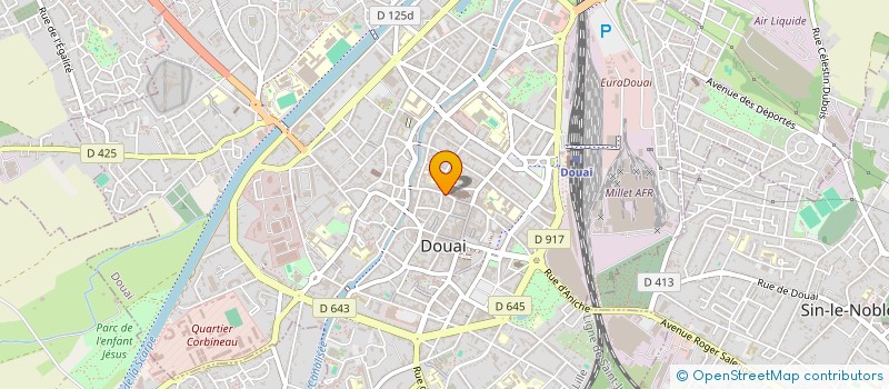 localisation de l'entreprise SCI DU CLOCHER SAINT PIERRE à DOUAI