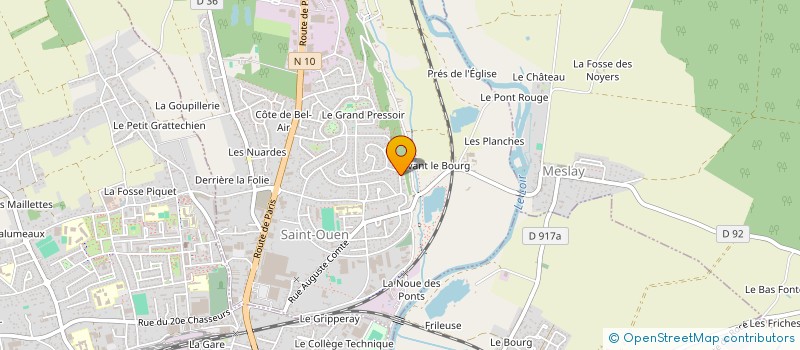 localisation de l'entreprise SCI DU CLOCHER ST MARTIN  SAINT-OUEN