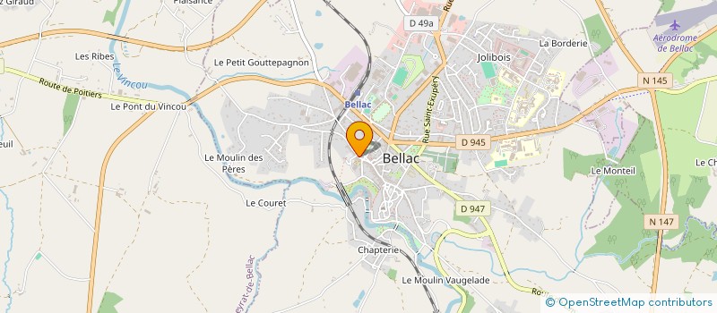 localisation de l'entreprise SCI DU CLOITRE à BELLAC