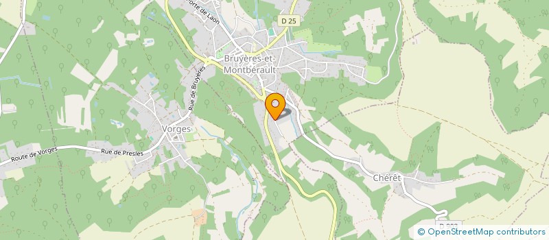 localisation de l'entreprise SCI DU CLOITRE à BRUYERES-ET-MONTBERAULT