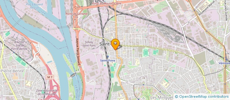 localisation de l'entreprise SCI DU CLOS  SAINT-FONS